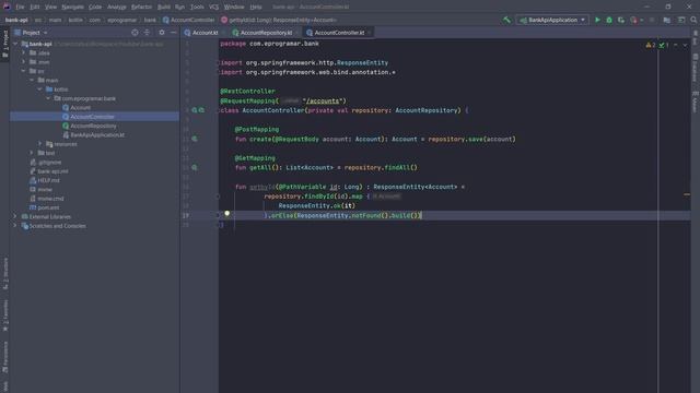 Como criar uma Web API Kotlin e Spring do Zero com banco de dados em memória #1 смотреть онлайн