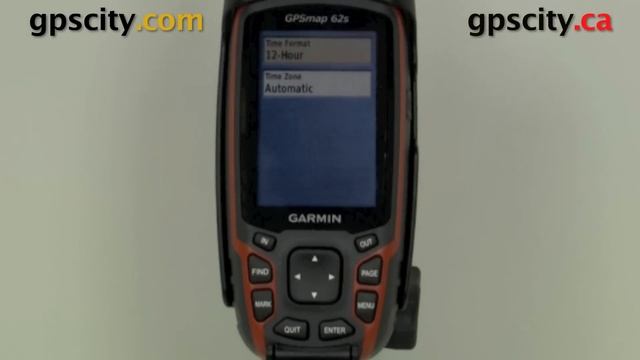 The GPSMap 62S Time Setup Menu with the GPS Experts GPS City смотреть онлайн