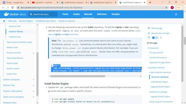 1. Installing Docker Engine in Ubuntu 20.04 смотреть онлайн
