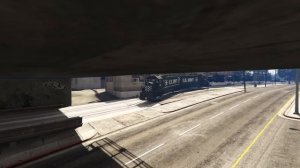 gta 5 train on street & highway
