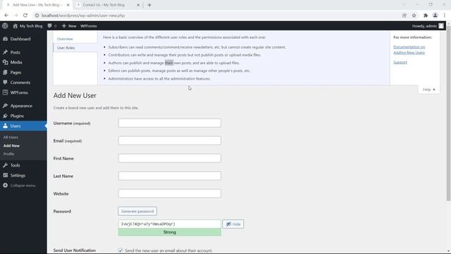 How to Add New User in WordPress, User Roles in WordPress | WordPress tutorial for beginners L#8 смотреть онлайн