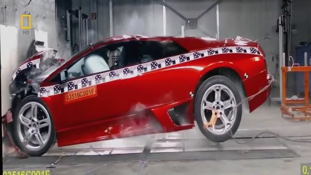 Краш тест lamborghini. смотреть онлайн
