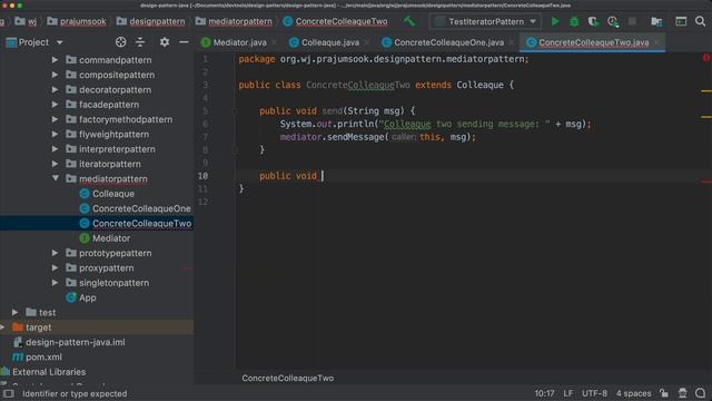 Software design patterns in Java - Mediator Pattern смотреть онлайн