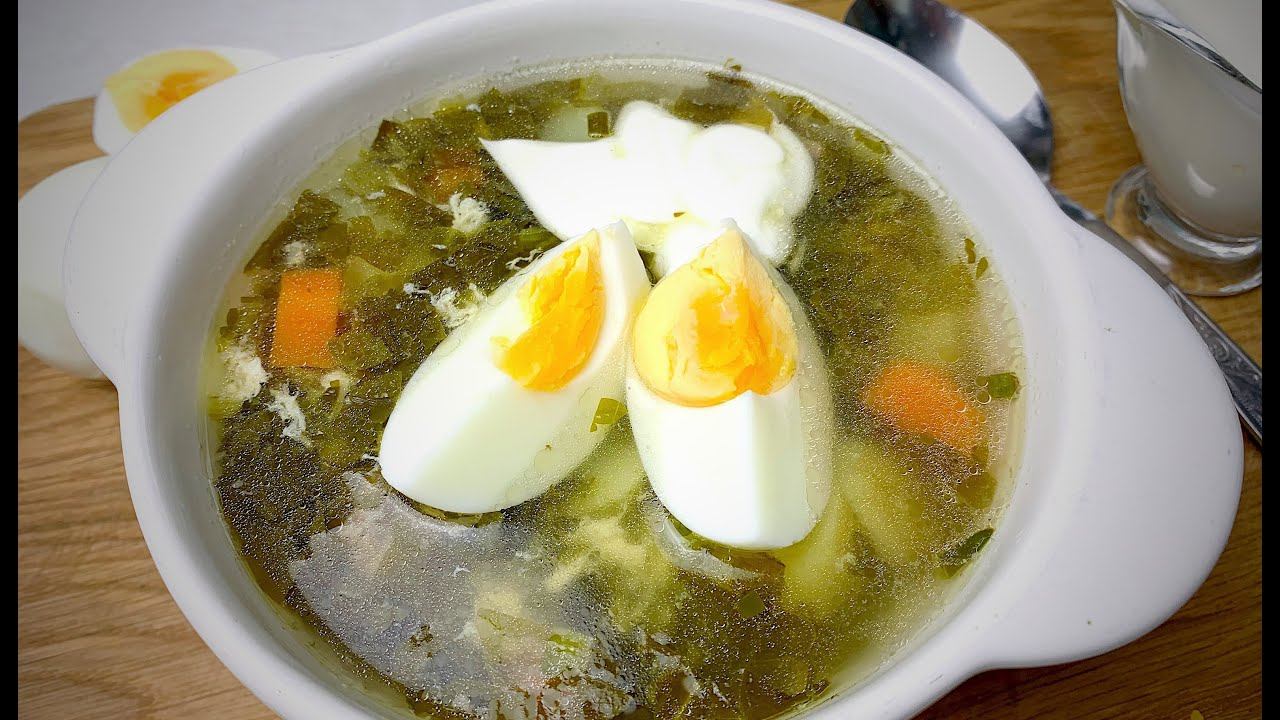 Мой Идеальный рецепт ЗЕЛЕНОГО БОРЩА с Щавелем и Яйцами! смотреть онлайн
