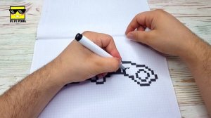 НОЖ КЕРАМБИТ из CS:GO !? РИСУНКИ ПО КЛЕТОЧКАМ !  PIXEL ART Block Strike