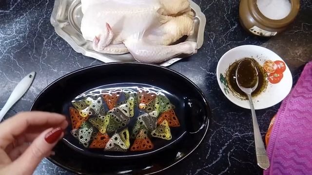 Запечённая целая курица в духовке с хрустящей корочкой!! смотреть онлайн