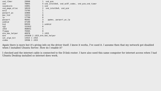 Why am I getting a "network is unreachable" error on Ubuntu Server? смотреть онлайн