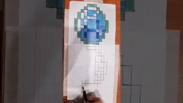 Minecraft Diamond ???Coloring/Майнкрафт  Алмаз ???Рисунок-раскраска