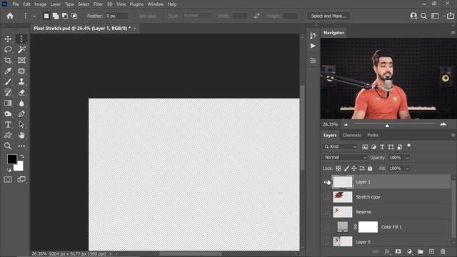Pixel Stretch Effect with 3 Simple Steps in Photoshop! смотреть онлайн