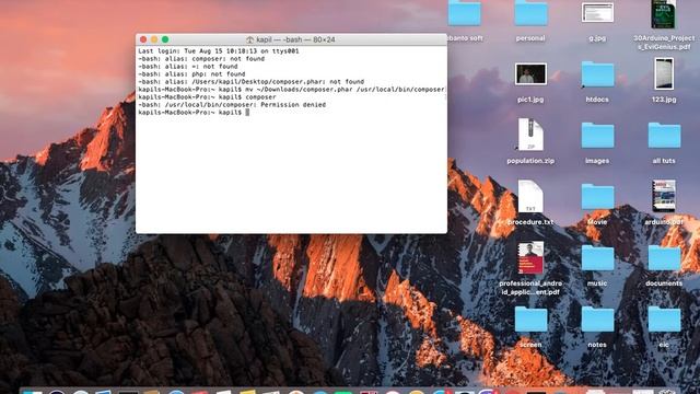 Laravel 5.4 tutorials #1 install laravel and make composer globally смотреть онлайн