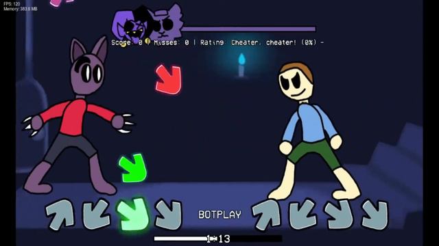 (FNF)Oh naw cat did the crack (Ragdoll chaos) смотреть онлайн