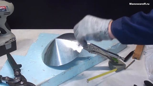 Как сделать колпак (другие названия - флюгарку, козырек на трубу, зонт трубы, шапку) своими руками