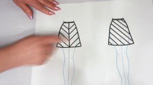 Трапеция 4-х клинка из ткани в полоску