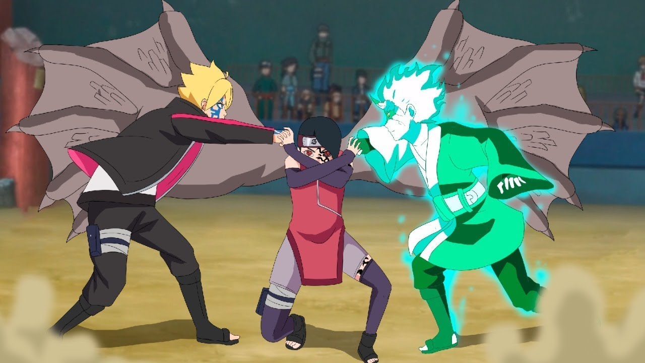 Боруто 223 серия - Боруто унижает Мицуки в финале в аниме Боруто