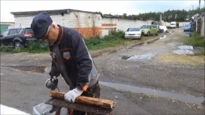 Заготовка щепы для дымогенератора . Способ 3 и 4