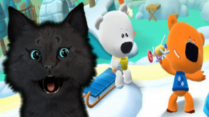 Ми-Ми-Мишки ГОНЯЕМ ЦЫПУ Мультизнайка Обучающие Игры С ГОВОРЯЩИМ СУПЕР КОТОМ ( ИГРА для ДЕТЕЙ )