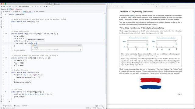 Quicksort3wayWithDuplicates смотреть онлайн