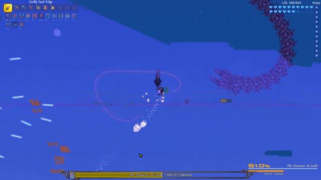Terraria Calamity Mod: Defeating the Devourer смотреть онлайн