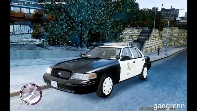 GTA4:EFLC - LAPD Ford Crown Victoria смотреть онлайн
