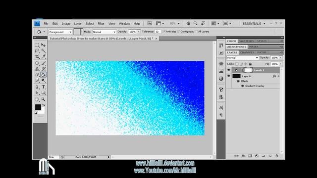 Tutorial Photoshop l How to make Stars and space quickly смотреть онлайн