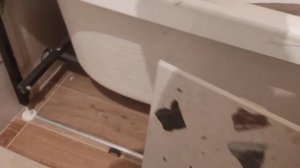 Экран под ванну с раздвижной дверцей, съемной левой части на магнитах из керамогранита!!! Вариант 2