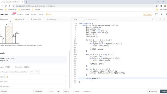Largest Rectangle in Histogram | Live Coding with Explanation | Leetcode - 84 смотреть онлайн
