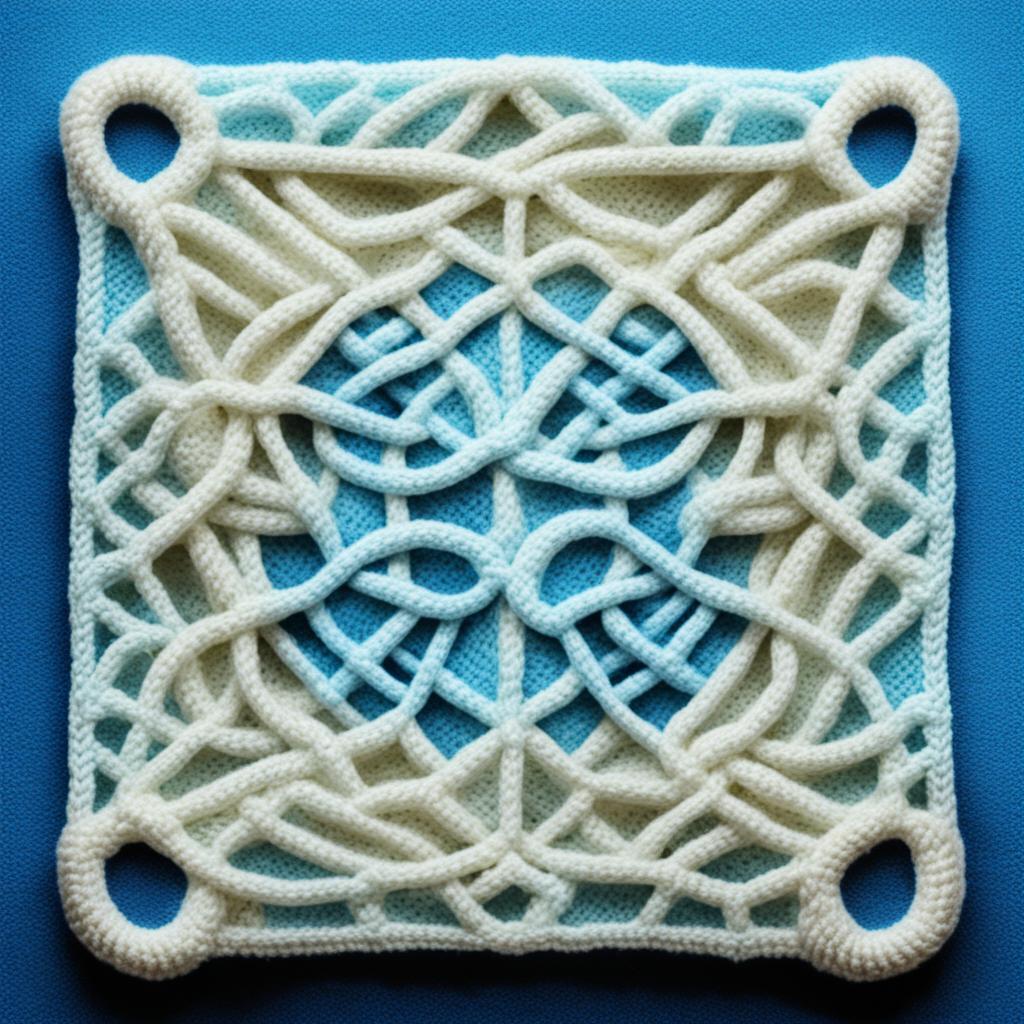 Вязаные квадратные мотивы с орнаментом, созданные с помощью нейросети. Подборка №2. смотреть онлайн