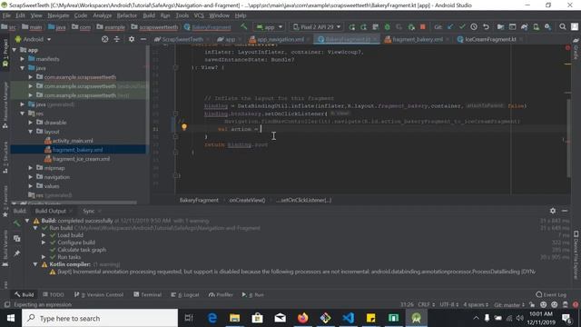 Safe Args Navigation to pass data between fragments - Jetpack Navigation Safe Args Tutorial смотреть онлайн