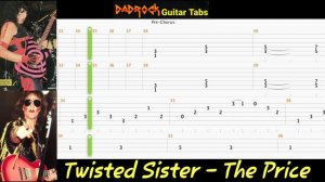 The Price - Twisted Sister - Guitar + Bass TABS Lesson