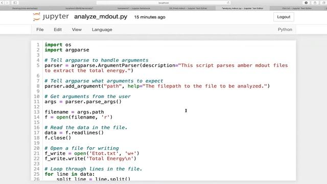 Homework 3 Solution - MolSSI Python Data and Scripting смотреть онлайн