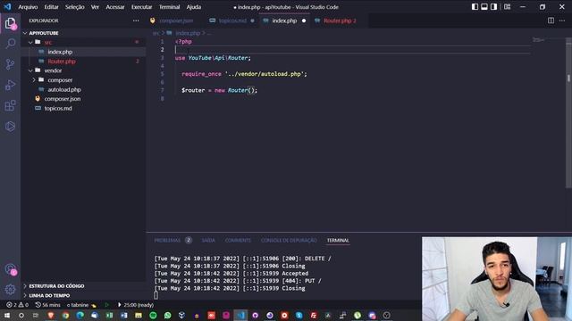 Router RestFULL com PHP - GET, POST, PATCH, PUT, DELETE etc - Qualquer método HTTP para criar API смотреть онлайн