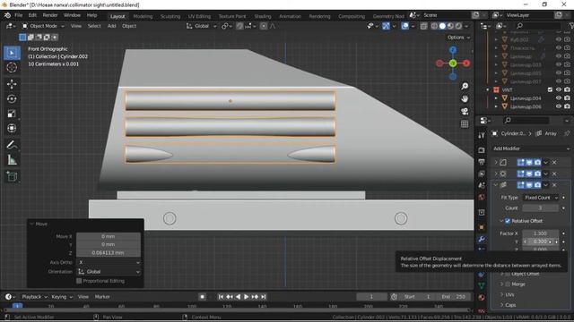 Моделирование прицела в Blender часть 2 смотреть онлайн