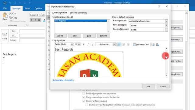 How to Add Signature with logo in Outlook,2016,2019 & 365|Bangla Tutorial смотреть онлайн