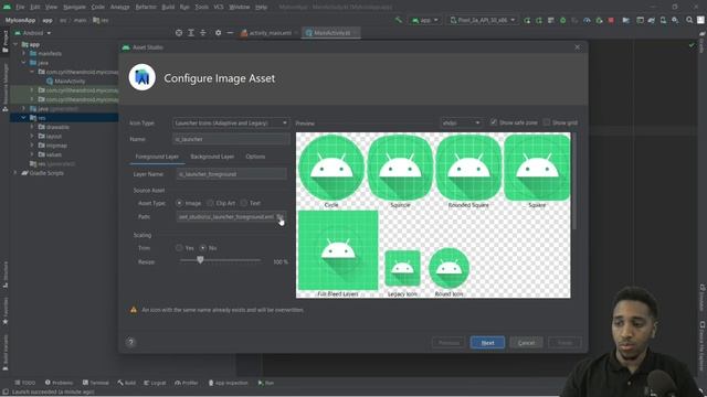 Comment changer l'icône de son app Android depuis Android Studio - Tutoriel Mini-Tips 2022 смотреть онлайн