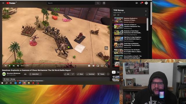 Beastmen vs Slaanesh Daemons Battle Report Tactics Video смотреть онлайн