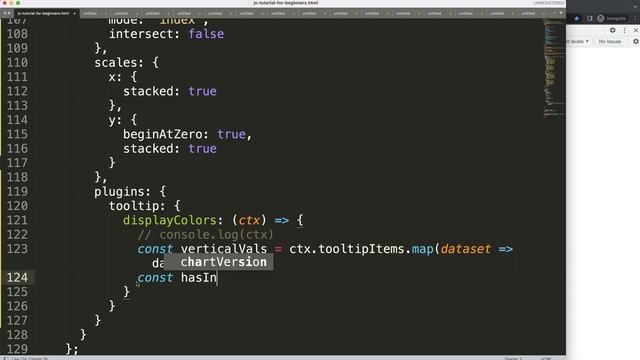 How to Show Tooltip Color Boxes Only For Two Bars in Chart JS 4 смотреть онлайн