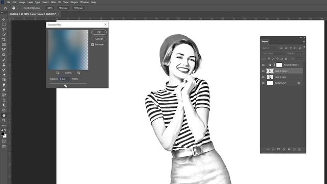 Easy way to create pencil sketch effect in photoshop - Photoshop tutorials смотреть онлайн