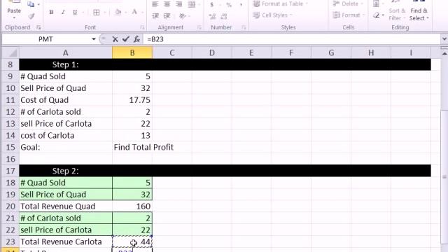Excel 2010 Business Math 15: Word / Application Math Problems In Excel -- 3 Step Method смотреть онлайн