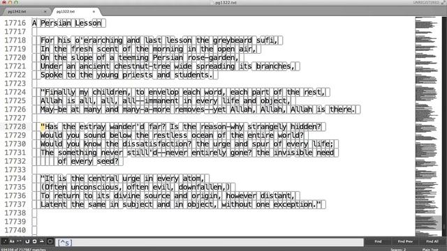 Regex in Sublime Text- смотреть онлайн