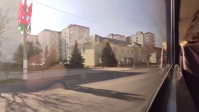 Слуцк. Поездка на автобусе МАЗ-103,гос.АІ 5447-5,марш.14 смотреть онлайн