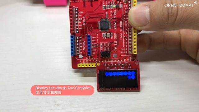 OPEN SMART 0 96inch IPS TFT LCD Display Breakout Board Module tutorial for Arduino смотреть онлайн