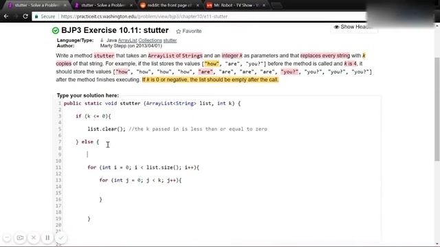 Practice It : stutter Tutorial смотреть онлайн