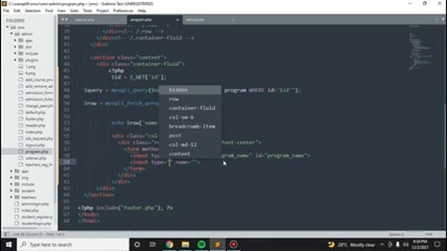 Advance School Management System 20 || Using PHP And MySQL || Admin Dashboard - Program Nav item смотреть онлайн