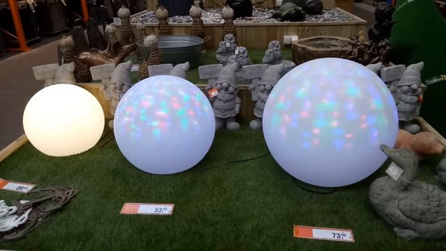 Разноцветные светящиеся шары для сада смотреть онлайн