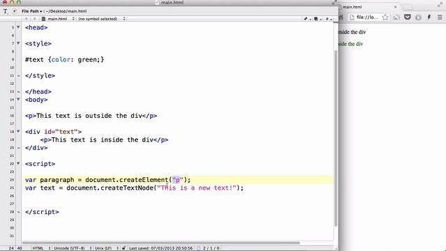 JavaScript - 29. Creating new HTML elements using HTML DOM смотреть онлайн