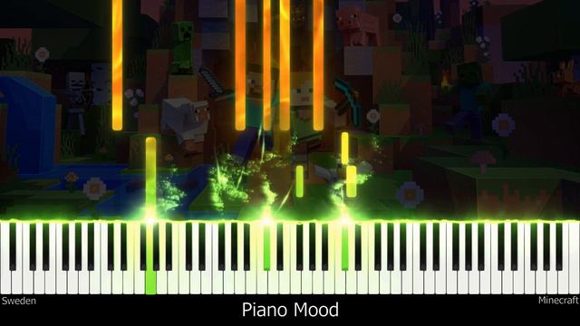 Sweden Piano // Minecraft Piano tutorial смотреть онлайн