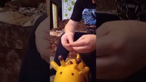 надувная игрушка для детей как накачать и заклеить(починить).игрушку на которой прыгают