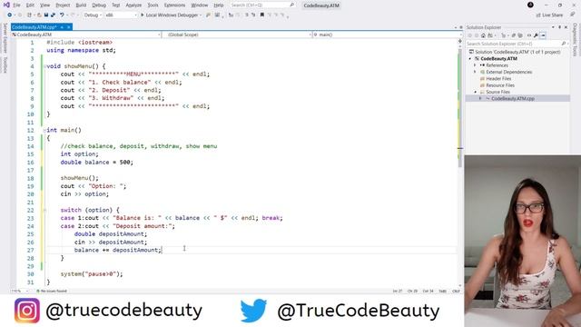 How to build an ATM application in C++? (For beginners) - PROGRAMMING TUTORIAL (2020) смотреть онлайн