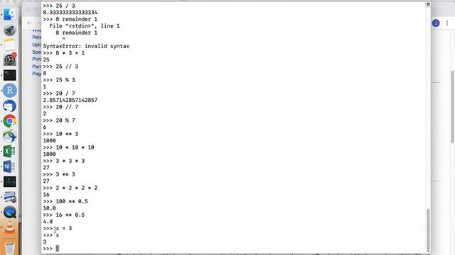 Python3 - basic rules and arithmetic and variables смотреть онлайн