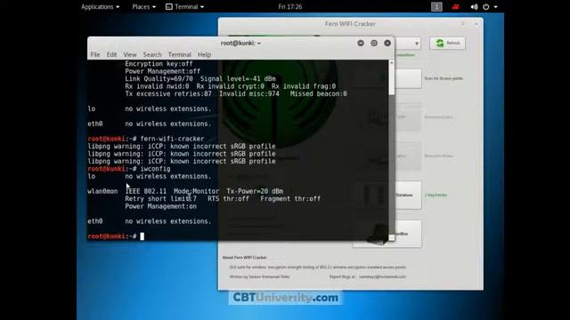 15.5 Hacking Wireless networks - Fern wifi cracker смотреть онлайн